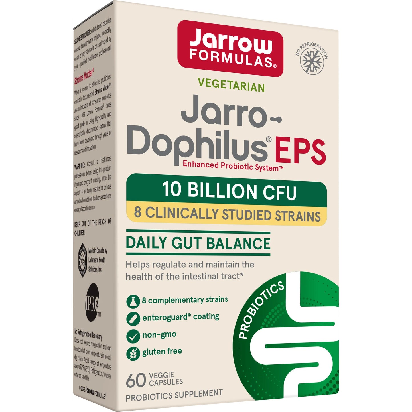 Jarrow Formulas Jarro Dophilus EPS 10 billion CFU, 120 kapsulių