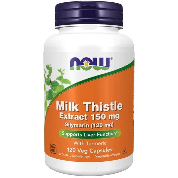 NOW Milk Thistle Margainis su ciberžole 150mg, 60 kapsulių