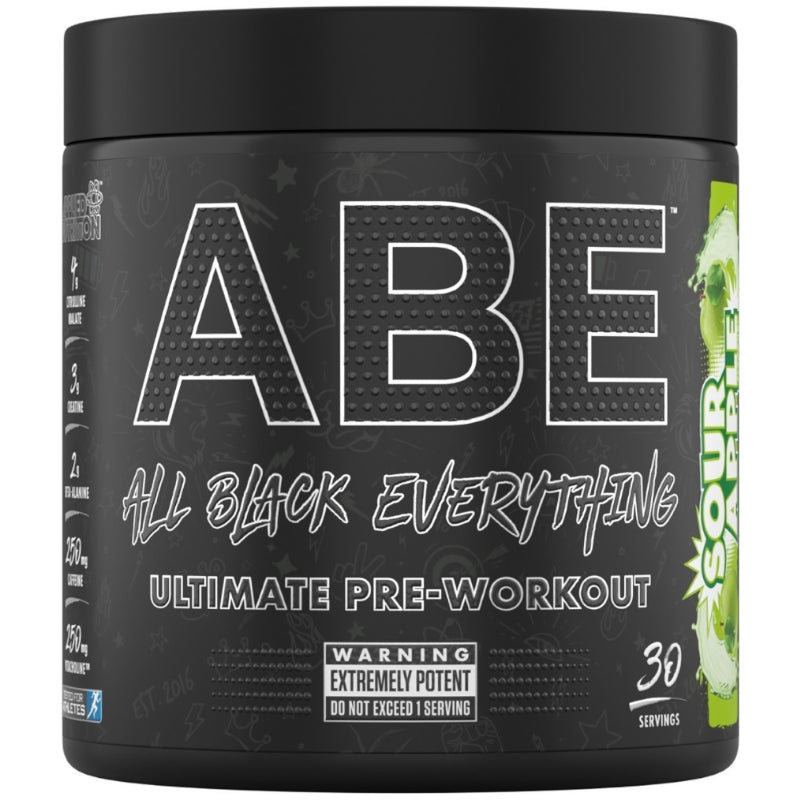 Applied Nutrition ABE (All Black Everything) Prieš treniruotę rūgštus obuolys - 315 g