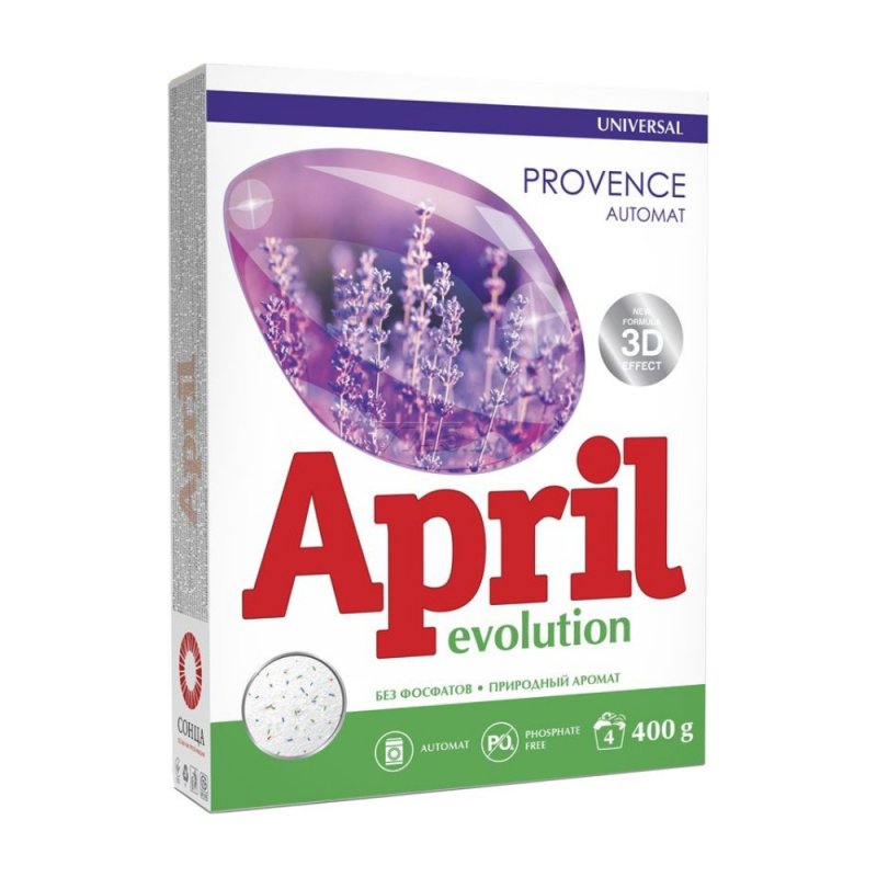 APRIL EVOLUTION Skalbimo milteliai Provenсe, 400 g kaina