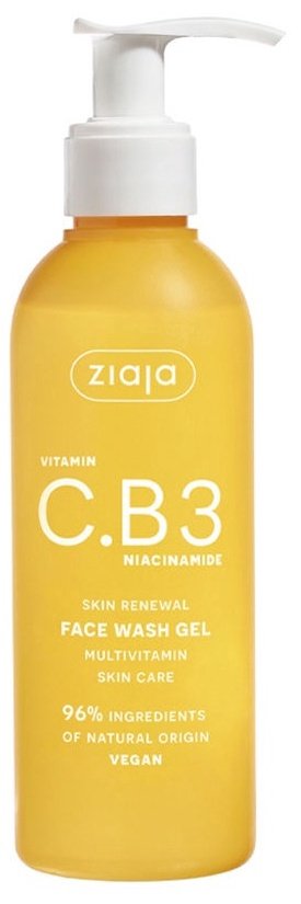 Valomasis veido gelis Ziaja Vitamin C.B3 Niacinamide, 190 ml