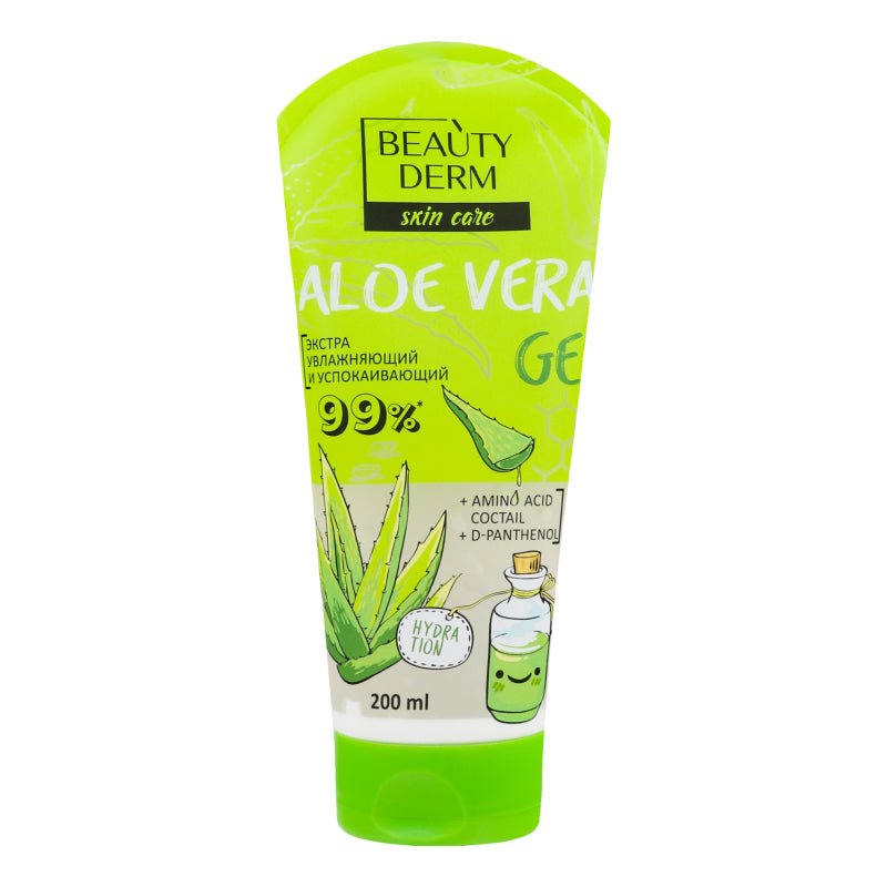 BEAUTYDERM Aktyvus gelis SOS gelis Aloe Vera, 200 ml kaina