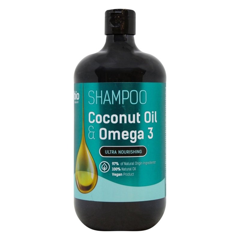 BIO NATURELL Coconut Oil & Omega 3 Sampunas visu tipu plaukams, 946 ml kaina