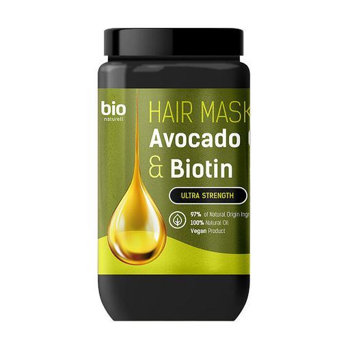 BIO NATURELL Plauku kauke Avocado Oil & Biotin, 946 ml kaina