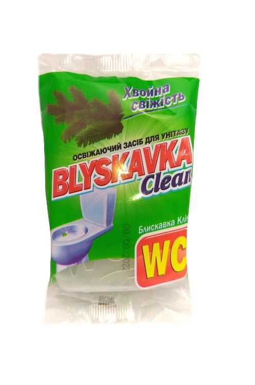 BLYSKAVKA CLEAN WC valiklis - gaiviklis bloks Spygliuociu gaiva, 37 g kaina