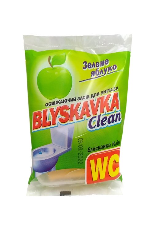 BLYSKAVKA CLEAN WC valiklis – gaiviklis Zaliasis obuolys, 37 g kaina
