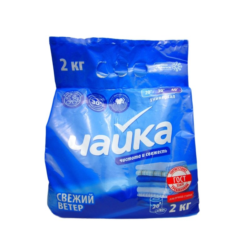 CIAJKA Skalbimo milteliai sintetiniai universalus “Gaivus vejas“, skirta skalbti rankomis, 2 kg kaina