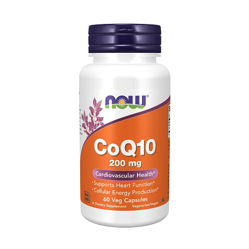 NOW CoQ10 200mg, 60 kapsulių