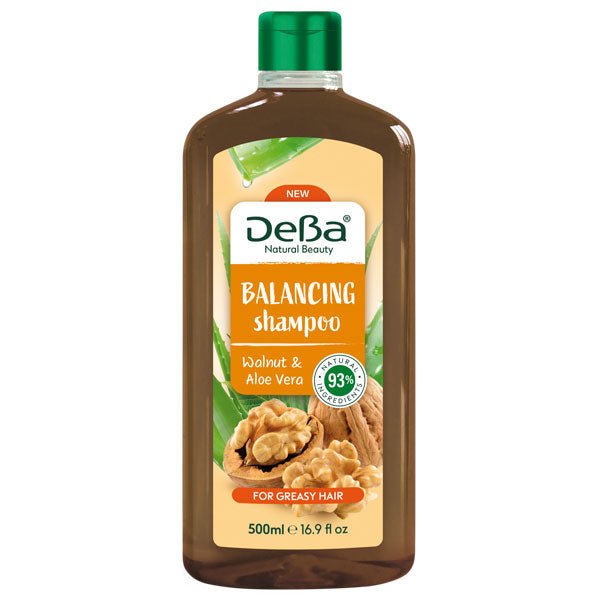 DeBa NATURAL BEAUTY Balansuojantis sampunas su graikiniais riesutais ir alavijais, 500 ml kaina