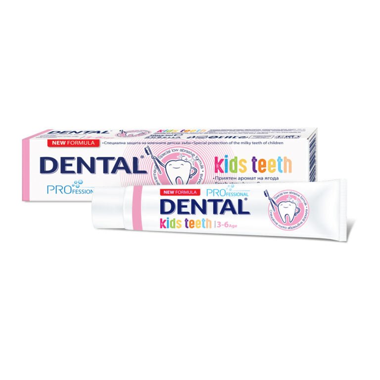 DENTAL PRO Kids 3-6 dantu pasta vaikams 50 ml kaina