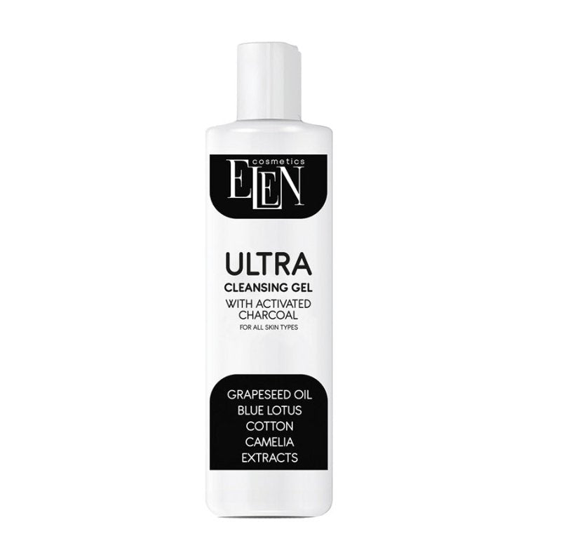 ELEN COSMETICS aktyvuotos anglies ultra valomasis gelis, 200 ml kaina