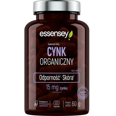 Essensey Organic cinkas - 120 kapsulių