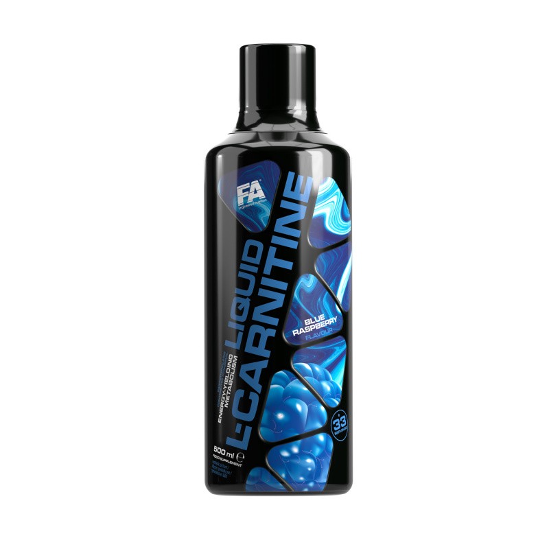 Fitness Authority Liquid L-karnitinas, mėlyna avietė - 500 ml