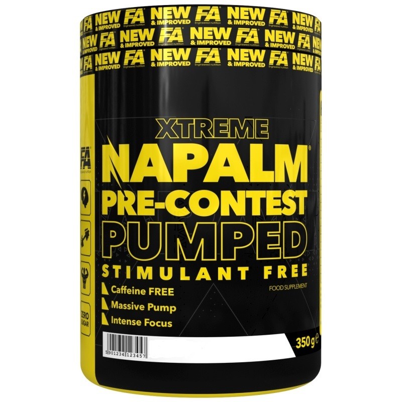 Fitness Authority Napalm Napalm Pre-contest Pumped Stimulant Free, arbūzas prieš treniruotę - 350 g