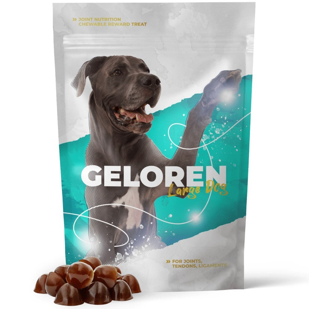 Geloren Large Dog papildų mišinys, želė pupelės šunims sąnariams - 420 g