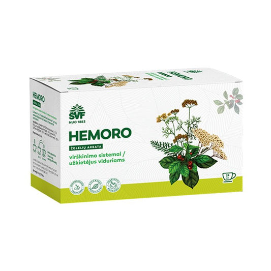 Hemoro, Žolelių arbata, 24 vnt kaina