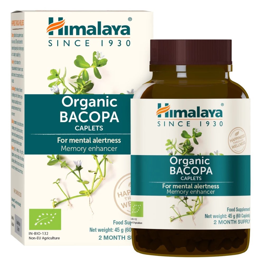 Himalaya Organic Bacopa – 60 tablečių