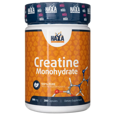 Haya Labs kreatino monohidratas 500 mg – 200 kapsulių