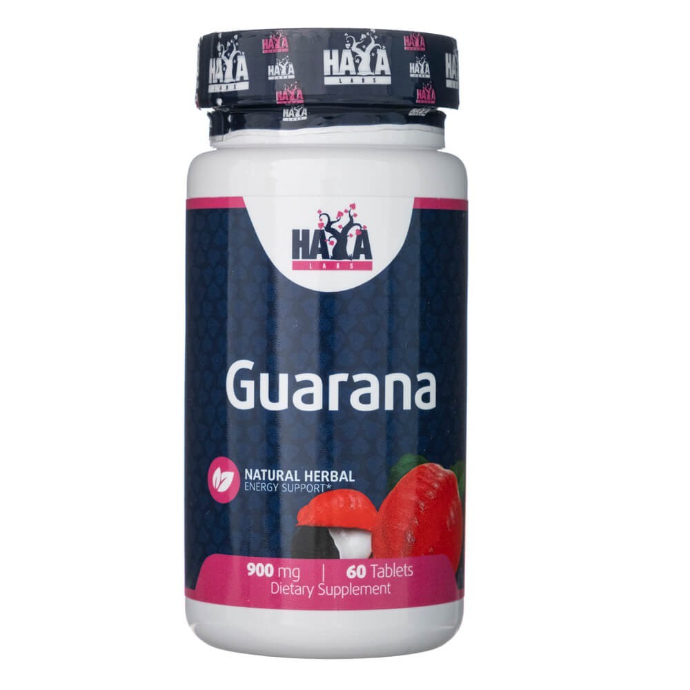 Haya Labs Guarana 900 mg – 60 tablečių