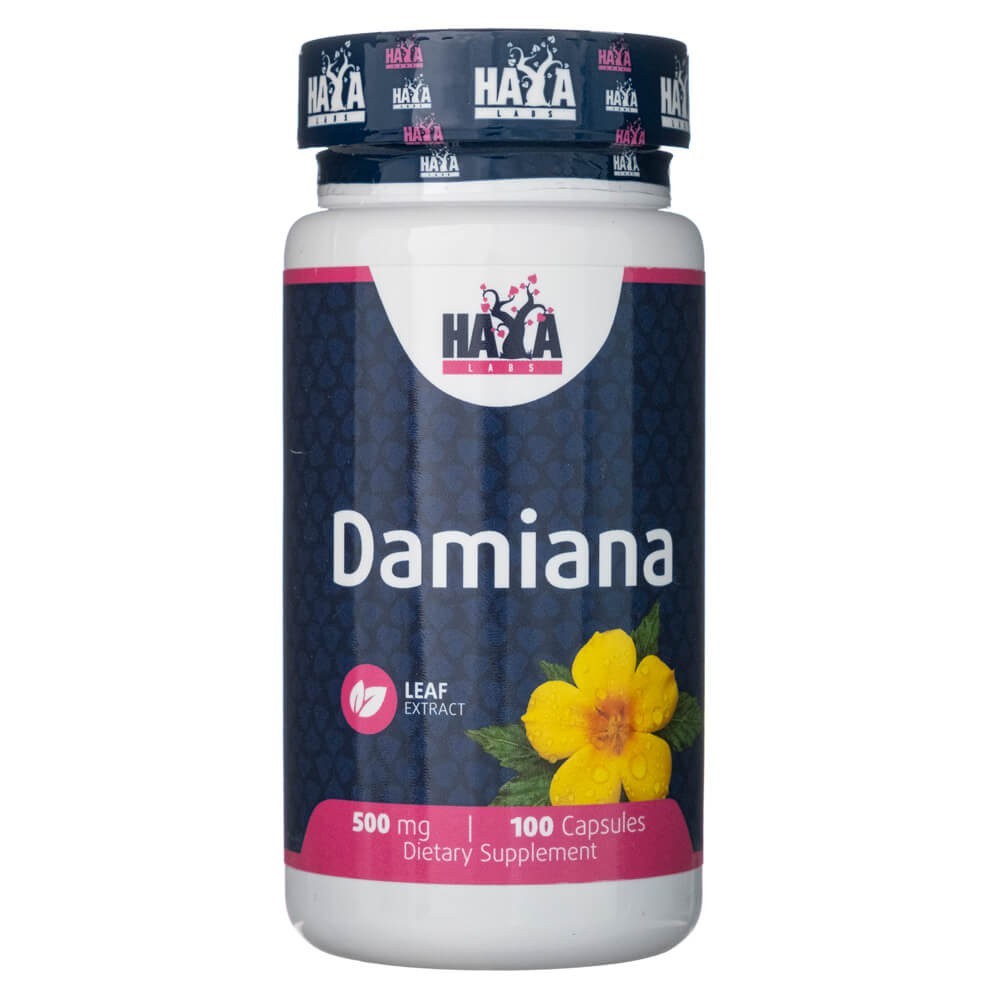 Haya Labs Damian 500 mg - 100 kapsulių