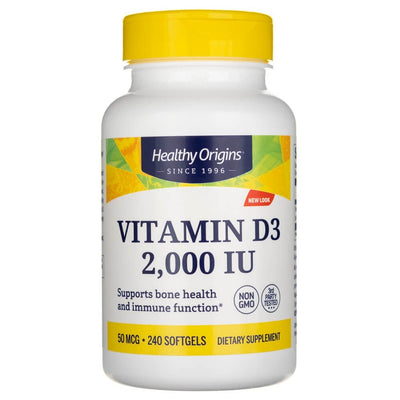 Healthy Origins Vitaminas D3 2000 TV – 240 Softgels