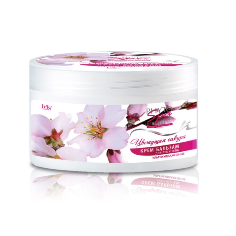 I_RIS COSMETIC PHYTO SPA Kremas-balzamas rankoms ir kunui Zydinti sakura, 180 ml kaina