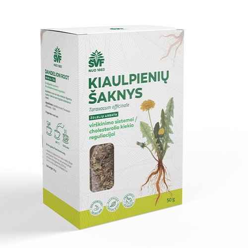 Kiaulpienių šaknys, Žolelių arbata, 50g kaina