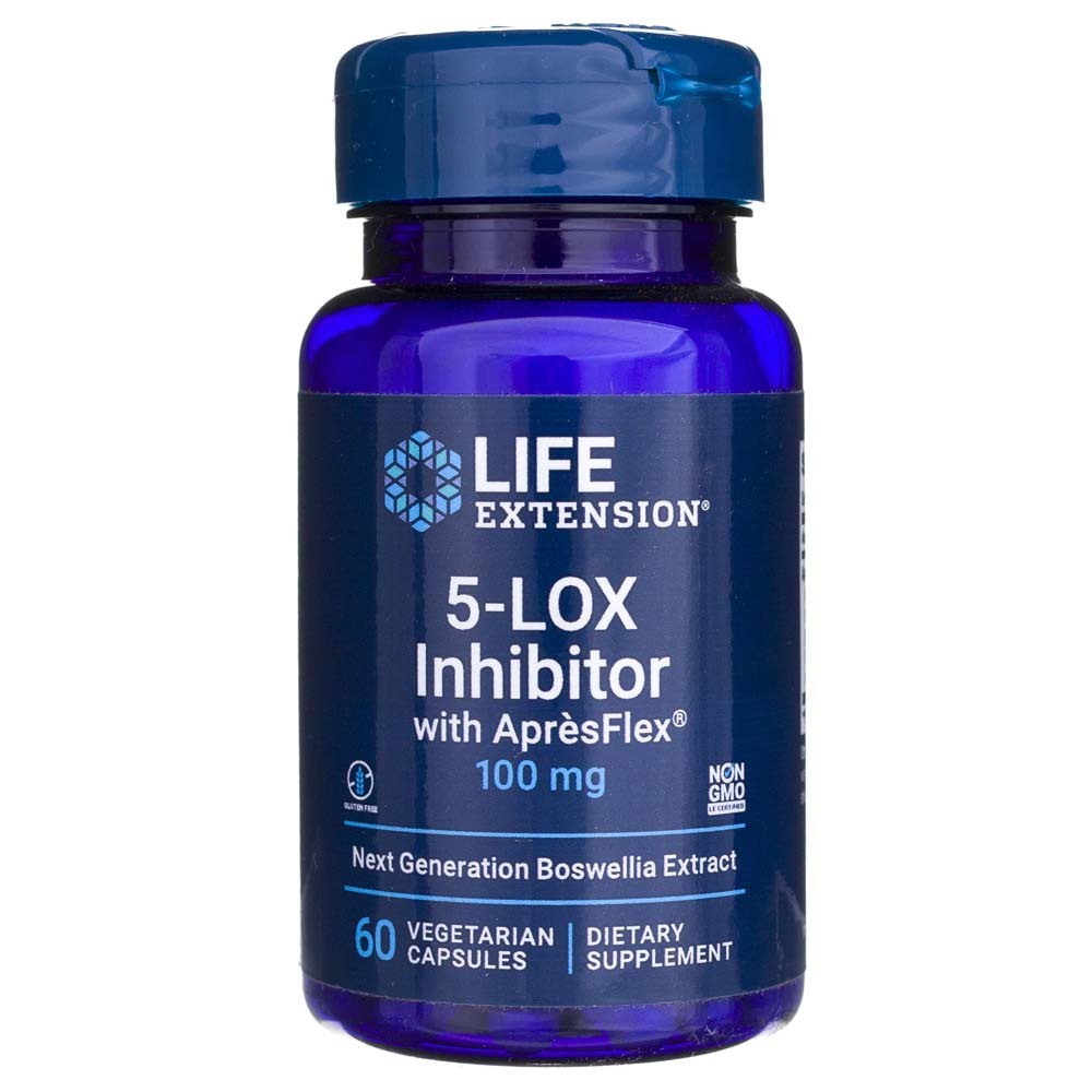 Life Extension 5-LOX inhibitorius su AprèsFlex® 100 mg - 60 kapsulių