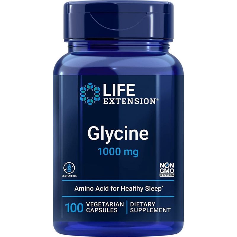 Gyvenimo pratęsimo glicinas 1000 mg – 100 kapsulių