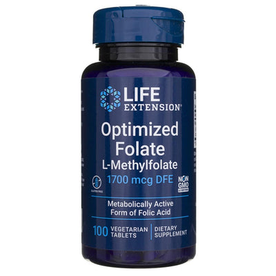 Life Extension Enhanced Optimized Folate 1700 mcg - 100 tablečių