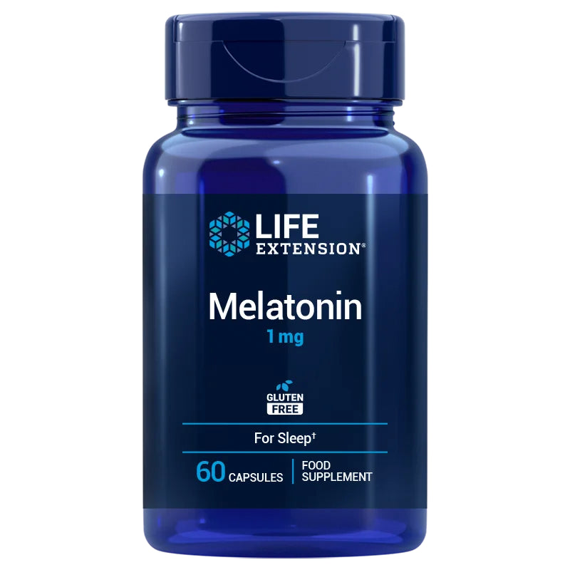 Life Extension melatoninas 1 mg - 60 kapsulių