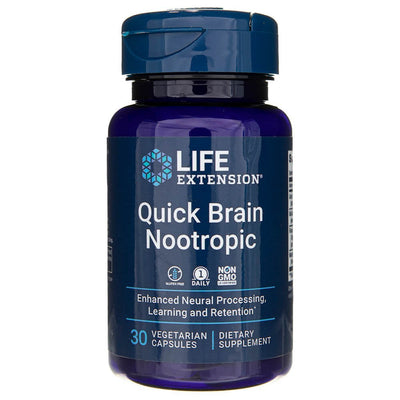 Life Extension Quick Brain Nootropic – 30  kapsulių