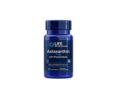 Life Extension Astaksantinas Su Fosfolipidais 4mg, 30 kapsulių