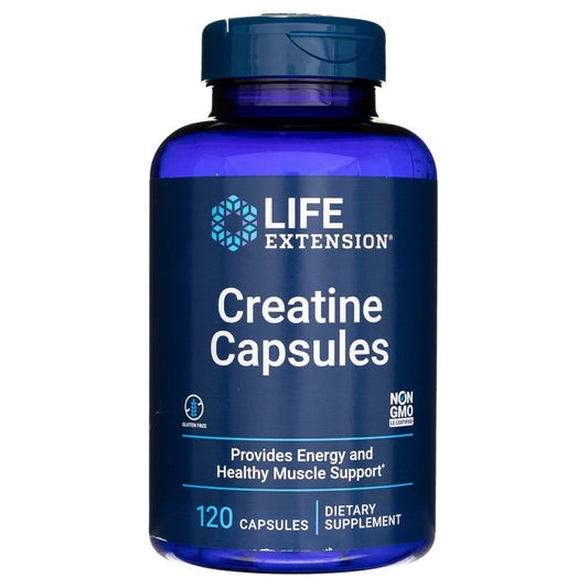 Life Extension Kreatinas, 120 kapsulių Creatine Monohydrate