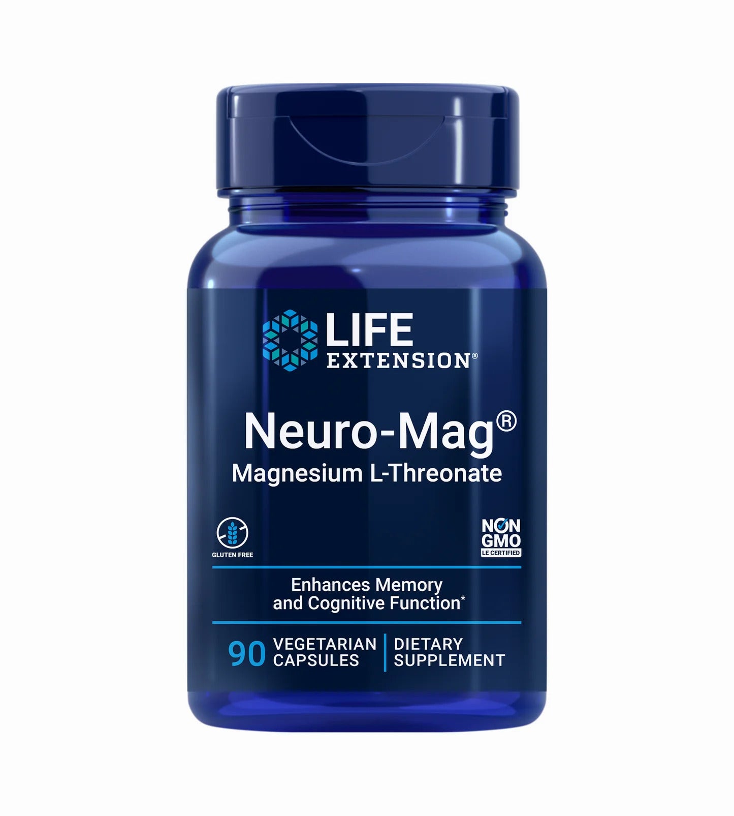 Life Extension Neuro Mag Magnesium L- Threonate 144mg, 90 kapsulių