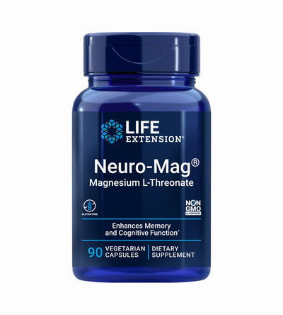 Life Extension Neuro Mag Magnesium L- Threonate 144mg, 90 kapsulių