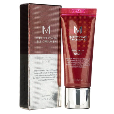 Missha M Perfect Cover B.B kremas SPF 42 PA++ NO.21 Light Beige - 20 ml