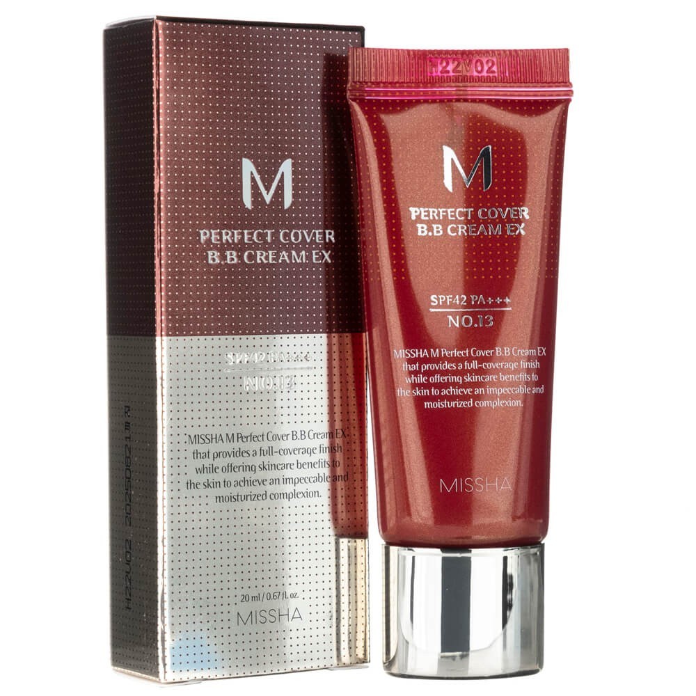 Missha M Perfect Cover B.B kremas SPF 42 PA++ NO.13 Bright Beige - 50 ml