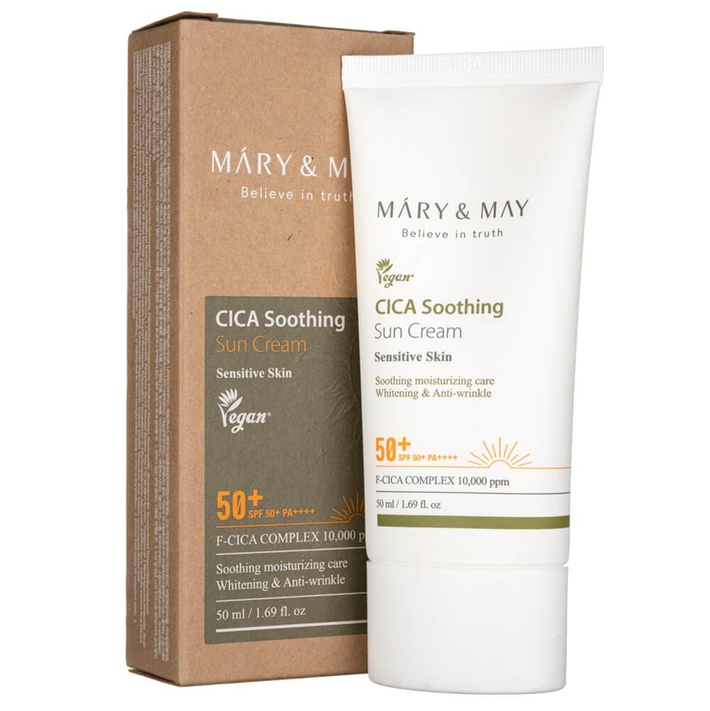 Mary&amp;May CICA raminamasis kremas nuo saulės SPF50+ - 50 ml