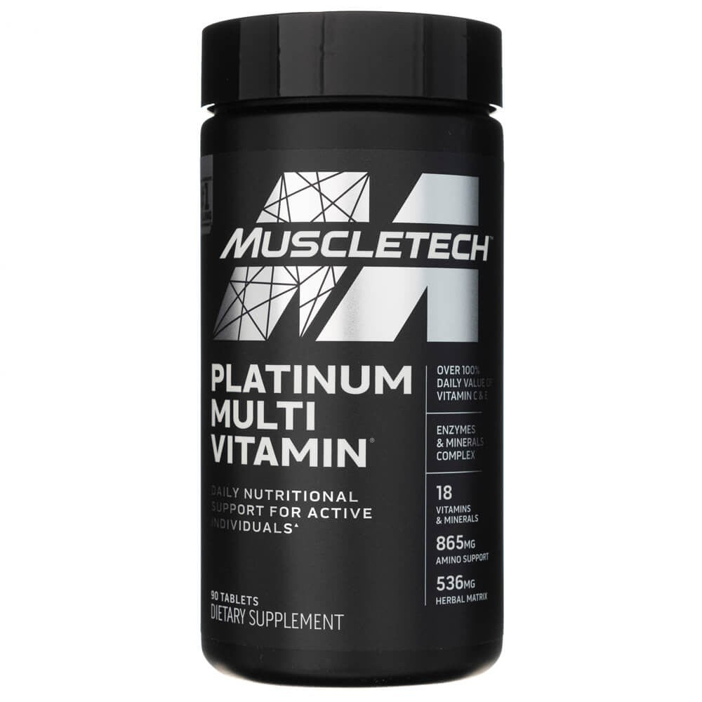 MuscleTech Platinum Multivitaminas - 90 kapsulių – Sveikata1.lt