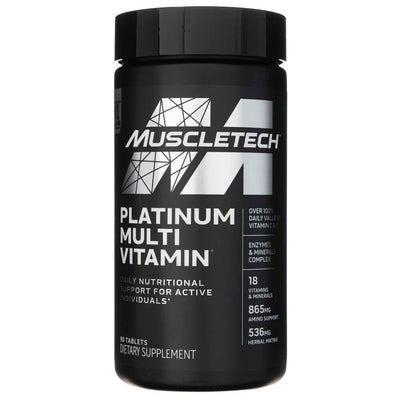 MuscleTech Platinum Multivitaminas - 90 kapsulių