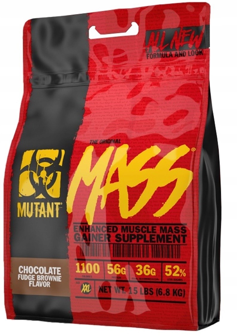 PVL Mutant Mass Gainer, šokoladinis fudge brownie - 6800 g