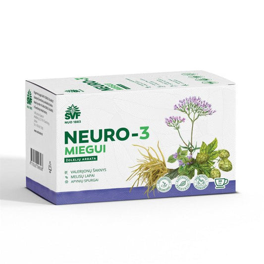 Neuro-3, Žolelių arbata, 20 vnt kaina