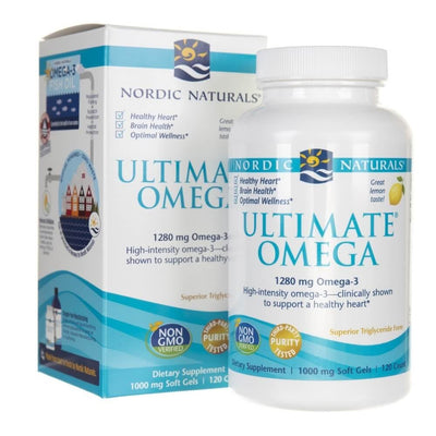 Nordic Naturals Ultimate Omega, citrinų skonio - 120 minkštųjų kapsulių