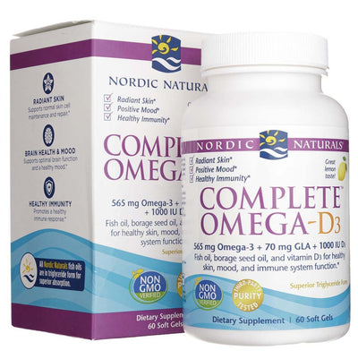 Nordic Naturals Omega Woman su vakarinių erškėtuogių aliejumi - 120 kapsulių