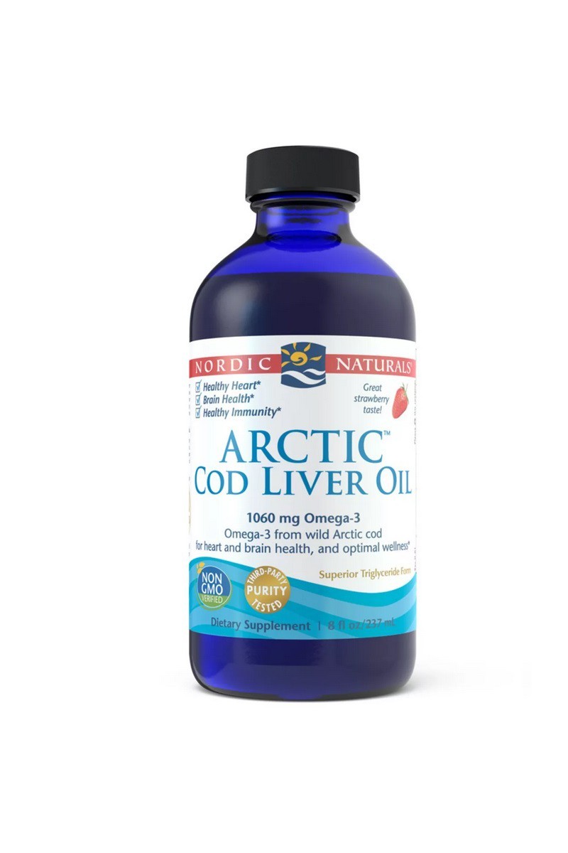 Nordic Naturals Strawberry Arctic Cod Liver Oil - 237 ml