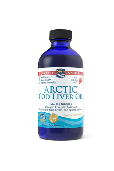 Nordic Naturals Strawberry Arctic Cod Liver Oil - 237 ml