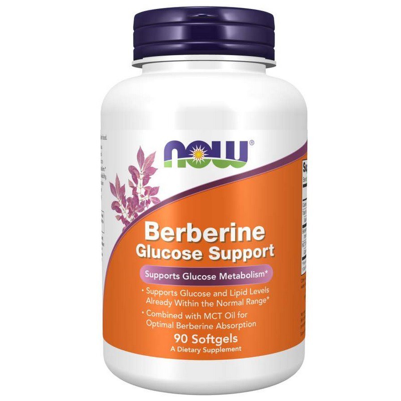 Now Foods Berberine Glucose Support - 90 kapsulių