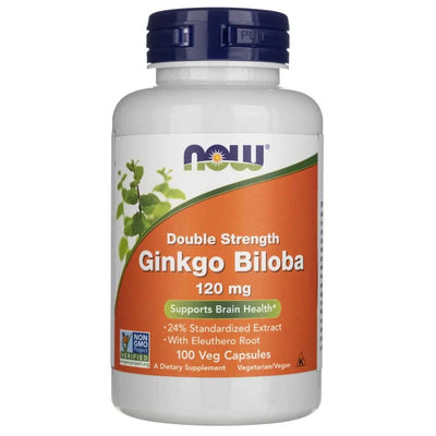 Now Foods Ginko Biloba 120mg, 50 kapsulių