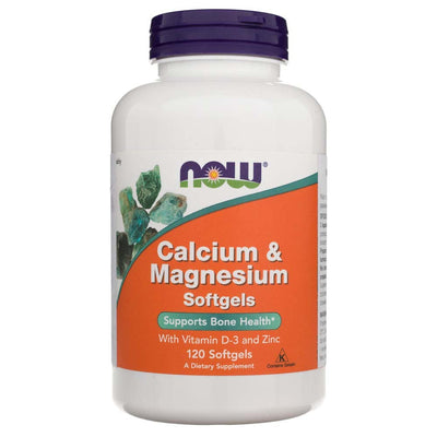 Now Foods Calcium & Magnesium – 120 kapsulių